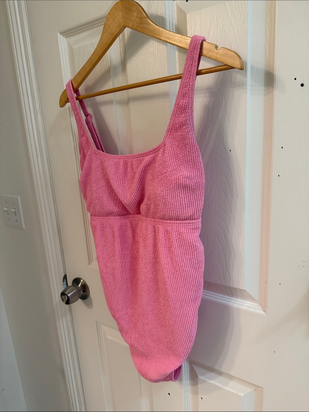 GAP Maternity Square Neck One-Piece Swimsuit in PINK